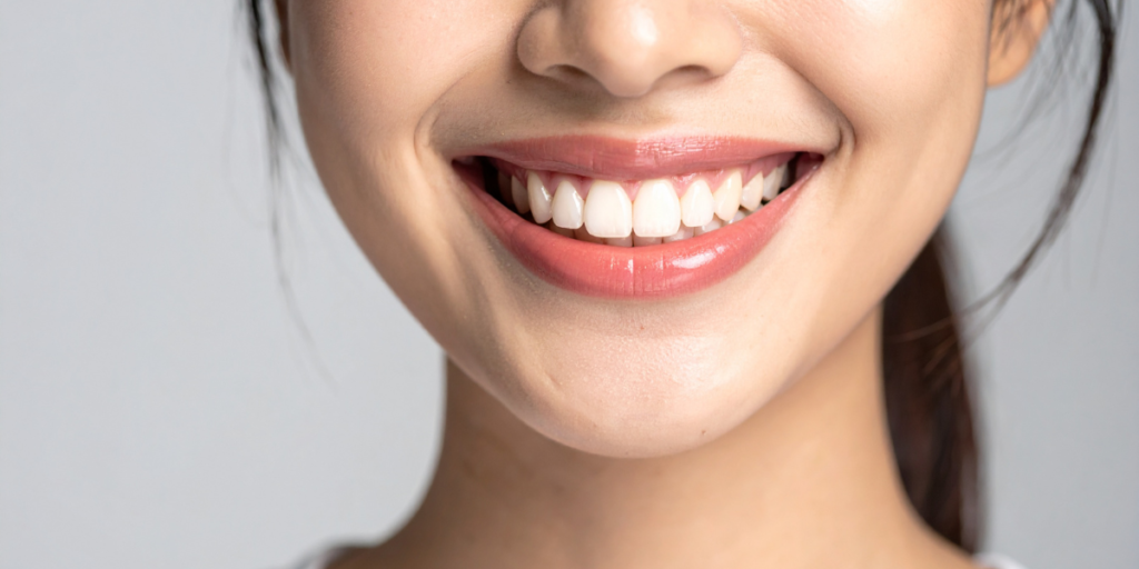 Close up of healthy smile after crowns and bridges esperance treatment